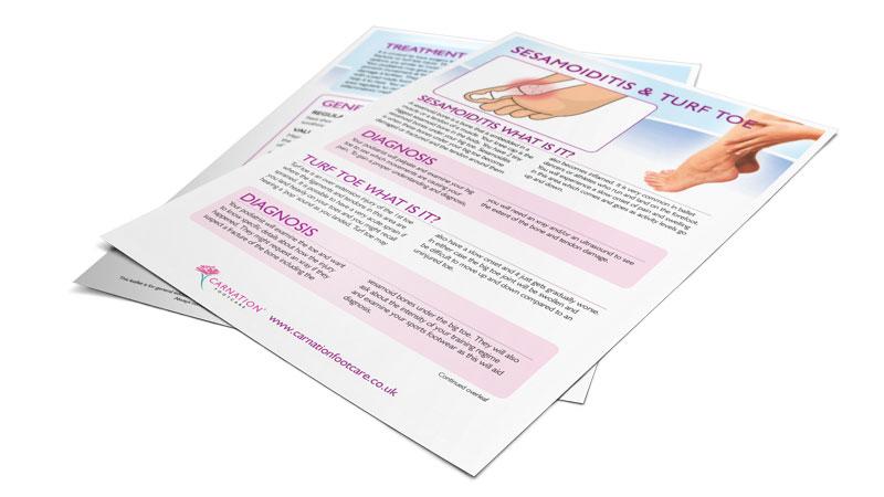 Podiatry Datasheet SESAMOIDITIS AND TURF TOE